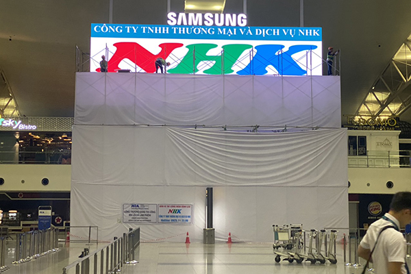 Màn hình led sân bay quốc tế Nội Bài 